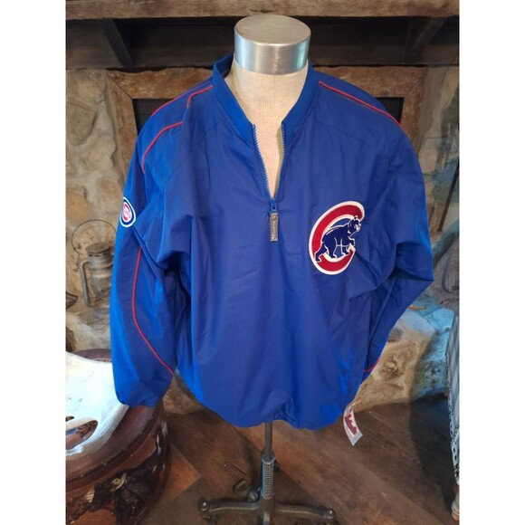Chicago Cubs Authentic Collection MLB Jacket Lined Men's Size XL Majestic - Picture 1 of 10